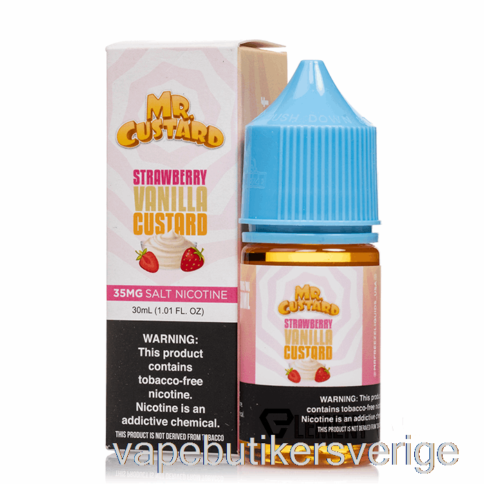 Vape Sverige Jordgubbsvaniljkräm - Mr Vaniljsås - 30ml 50mg